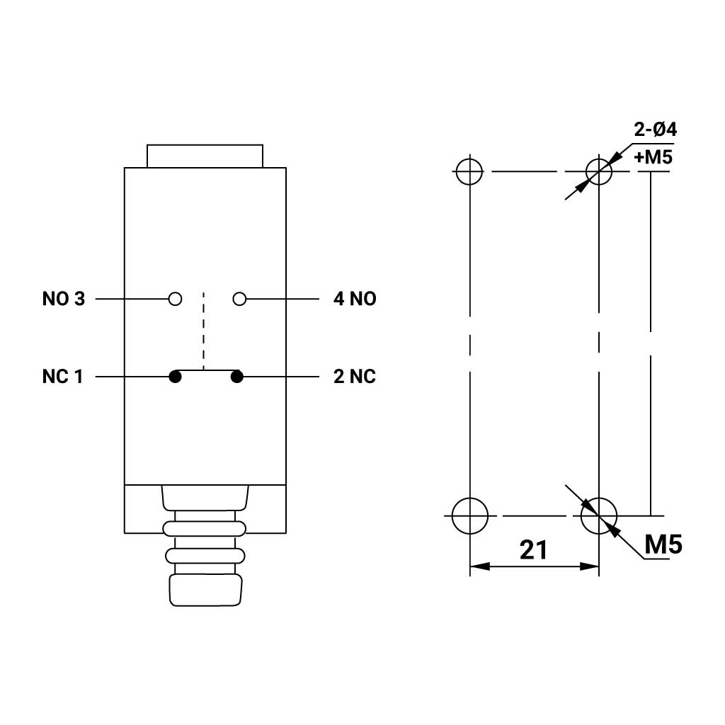 XZ-8/108 — MICROSWITCH DE FINAL DE CARRERA PALANC, A METALICA AJUSTABLE Y ROLDANA METALICA