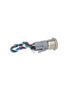 TP-ML19-PR110 — INTERRUPTOR METÁLICO 19MM 110VCA 6A ENCLAVADO CON SIMBOLO ILUMINADO Y CONECTOR