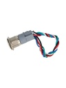 TP-ML19-PR110 — INTERRUPTOR METÁLICO 19MM 110VCA 6A ENCLAVADO CON SIMBOLO ILUMINADO Y CONECTOR