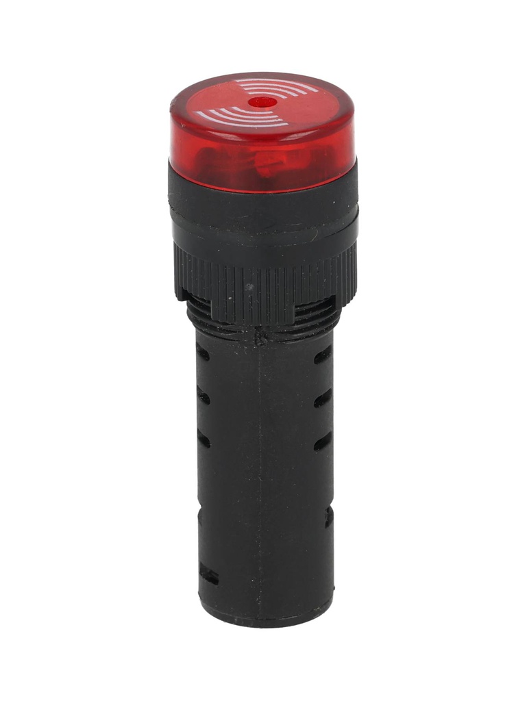 BLIR16R-12/24V — BUZZER INTERMITENTE 16MM ROJO 12-24V 85DB "NO SON A PUEBA DE EXPLOSIÓN!