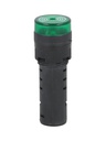 BLIR12V — BUZZER INTERMITENTE 16MM 12V LED VERDE 85DB *NO SON A PRUEBA DE EXPLOSIÓN*
