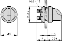 M22-WRS — SELECTOR CON LLAVE ENCLAVADO 2 POSICIONES