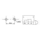 XZ7-121 — MICROSWITCH MINIATURA PALANCA LARGA, ROLDANA PLASTICA 1NA+1NC, 10A 250V