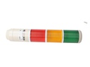 MT5C3BL-GYR — TORRETA INDUSTRIAL 56mm, 120VCA (VERDE, AMARILLO ROJO) CON DESTELLO (ZUMBADOR OPCNAL.) 