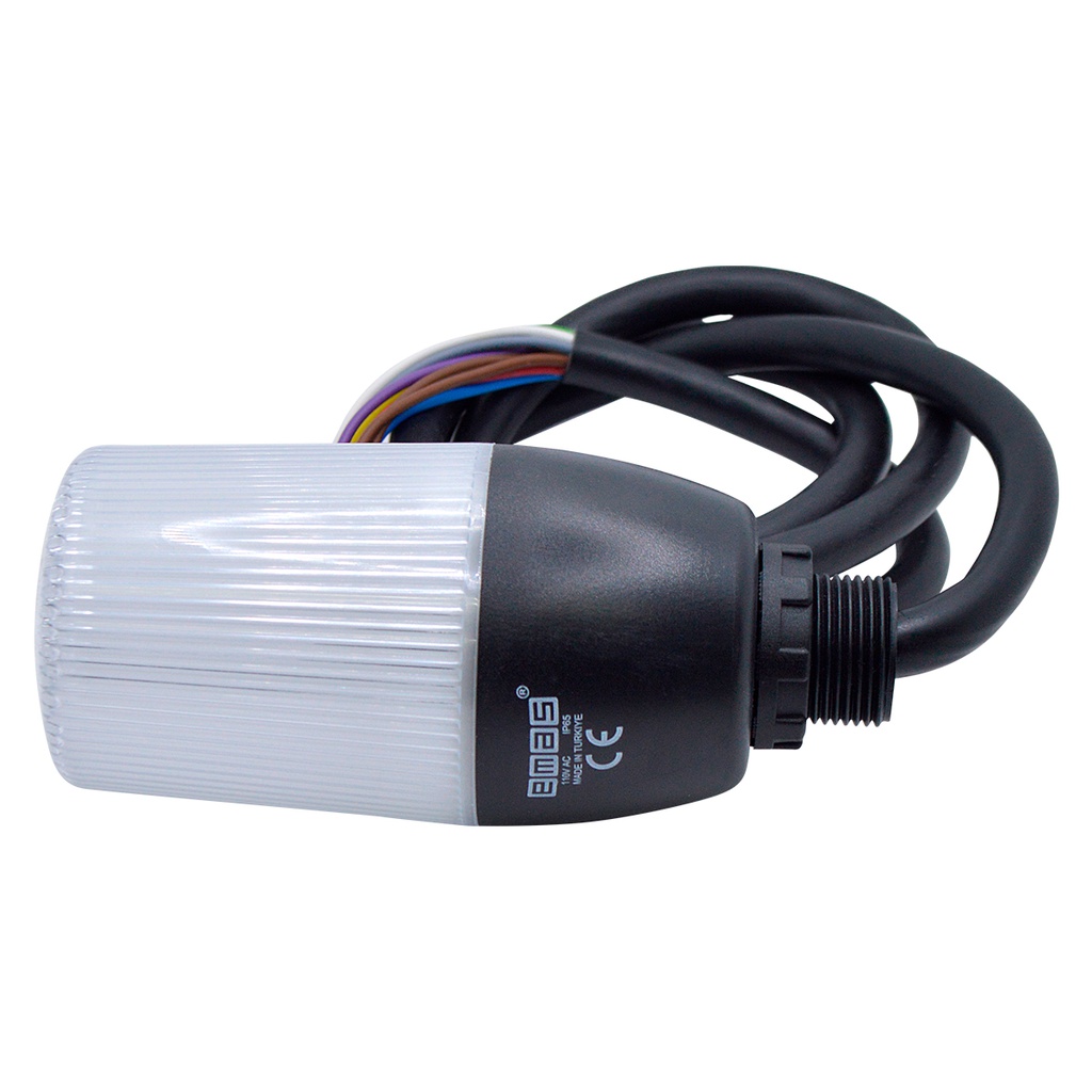 IF5M110ZM05 — TORRETA 55mm 110VCA LED MULTICOLOR (5 COLORES) MONTAJE DIRECTO EN TABLERO, CON BUZZER 90dB, PARA MONTAJE EN BASE: IKD51 (NO INCLUÍDA) 
