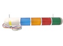 MT5C4BL-GRYB — TORRETA INDUSTRIAL 56mm 120VCA (VERDE, ROJO, AMARILLO AZUL, CON DESTELLO (ZUMBADOR OP.) 
