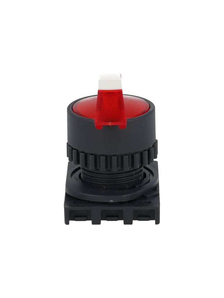 S2SRN-L8R — SWITCH SELECTOR ROJO ILUMINADO MANIJA3 POSICIONES MANTENIDO