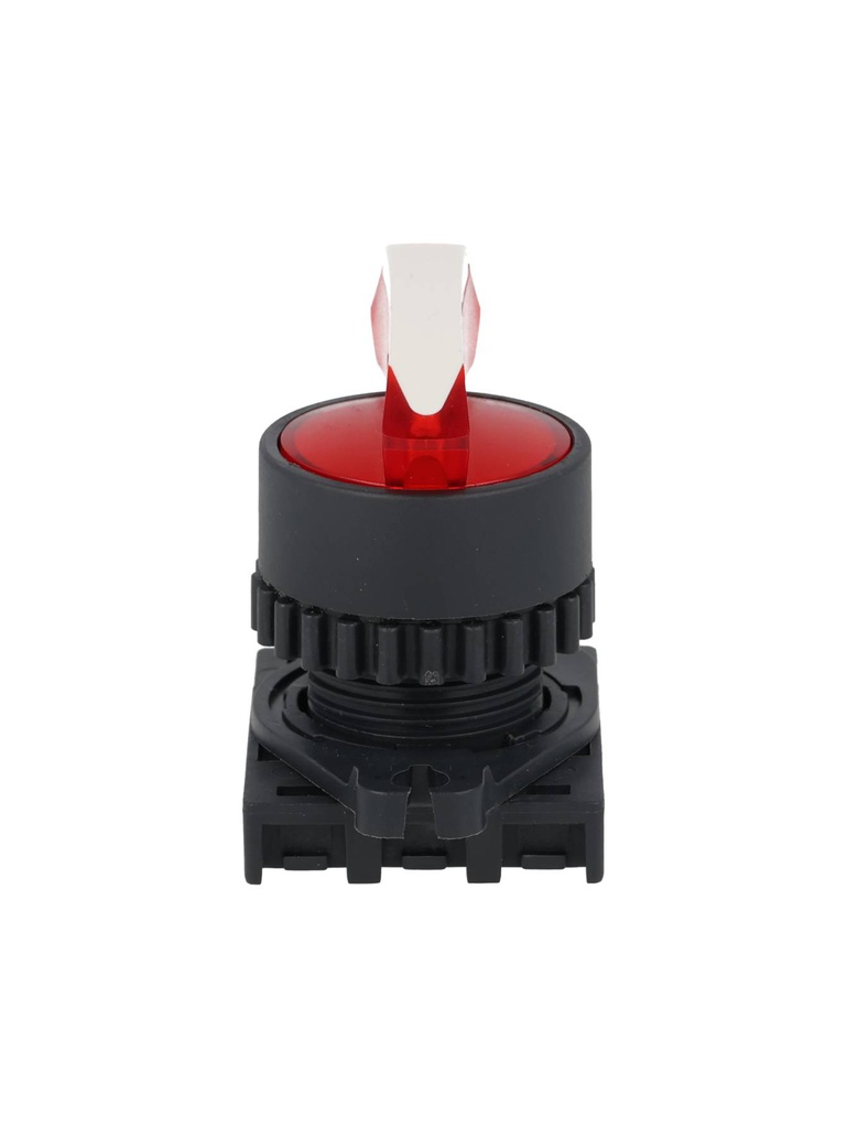 S2SRN-L8R — SWITCH SELECTOR ROJO ILUMINADO MANIJA3 POSICIONES MANTENIDO