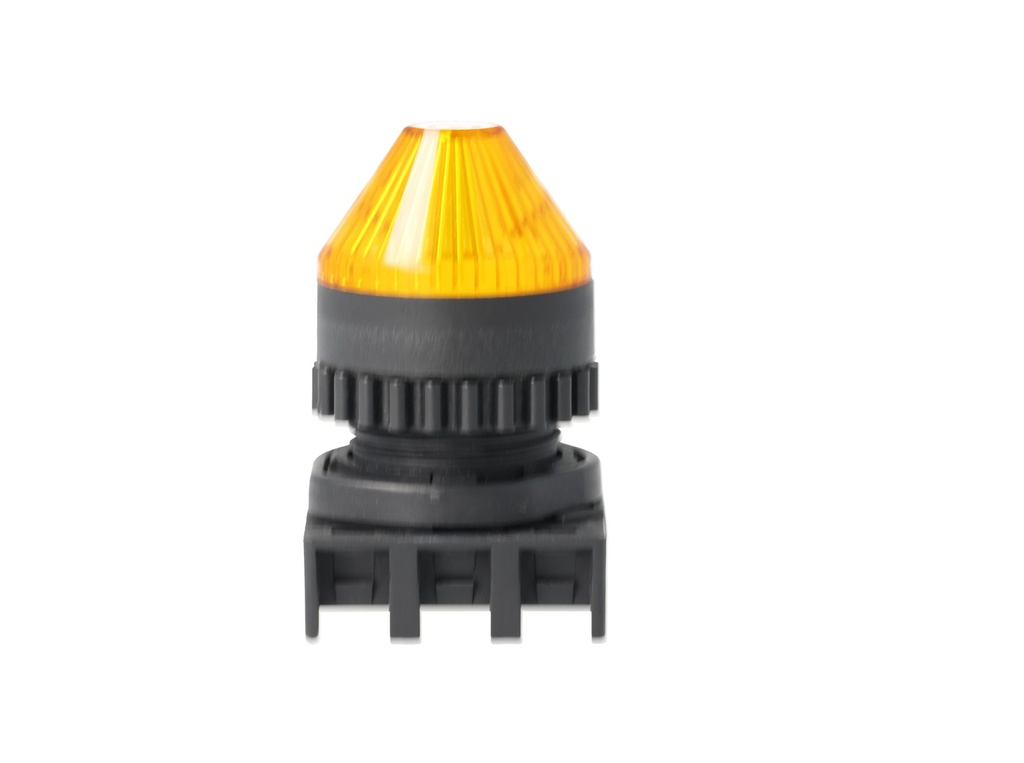L2RR-L2Y — LAMPARA PILOTO LED AMARILLO 22mm, TIPO PUNTA, 