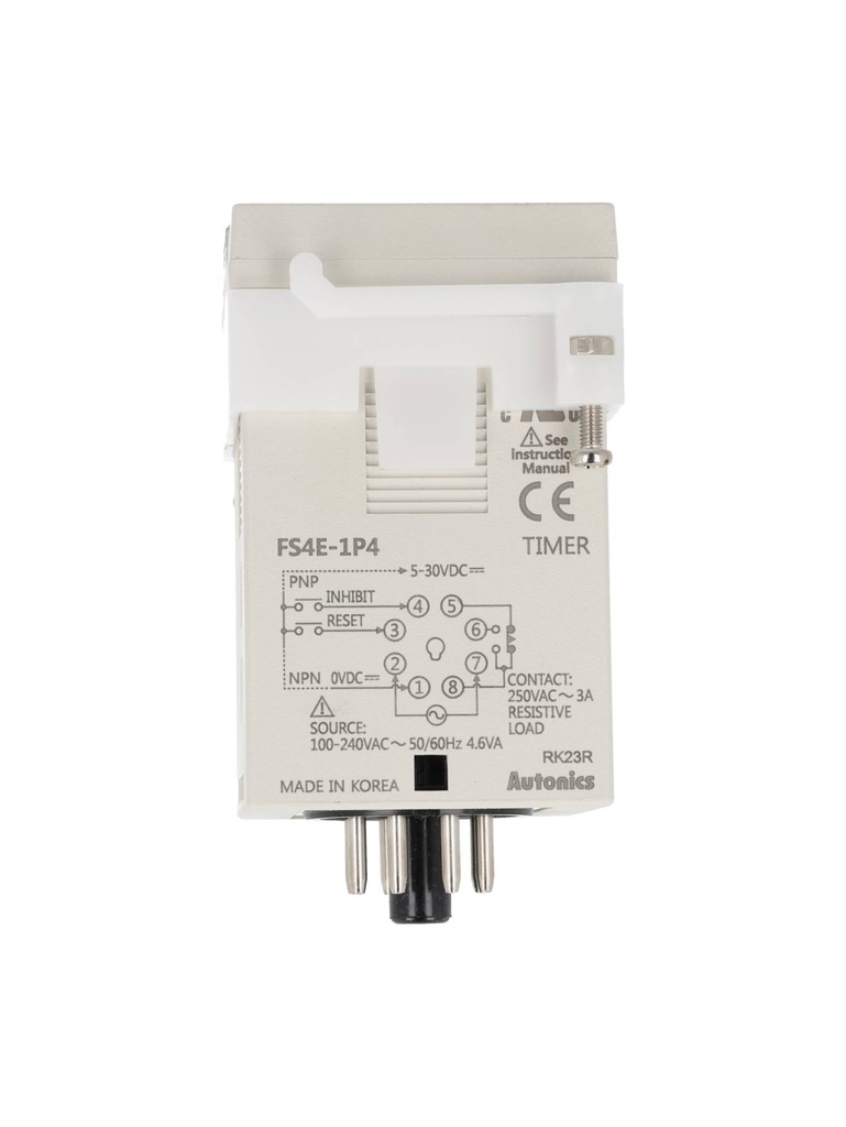 FS4E-100/240VCA — TIMER  D 4DIG. LED SALIDA REL 100-240VCA