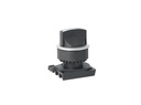 S3SF-S5W — SWITCH SELECTOR BLANCO MANIJA CORTA, 30mm, 3 POSICIONES Y RETORNO