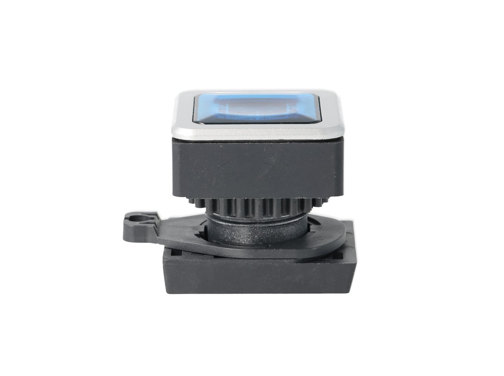 LQ3RF-L4B — LAMPARA PILOTO CUADRADA AZUL, 30mm
