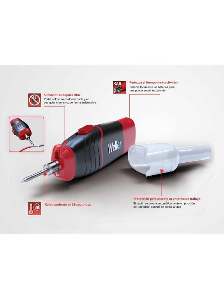 WLIBA4 — CAUTÍN INALÁMBRICO WELLER DE 4.5W CON PILAS AA