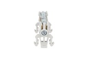 BLOQUE D/DISTRIBUCION 1LIN/7DERIV. P/RIEL,  160A/750VCA