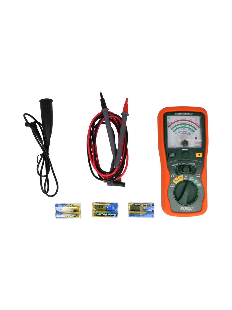 380320 — MEGOMETRO ANALOGICO 250V, 500V Y 1000V