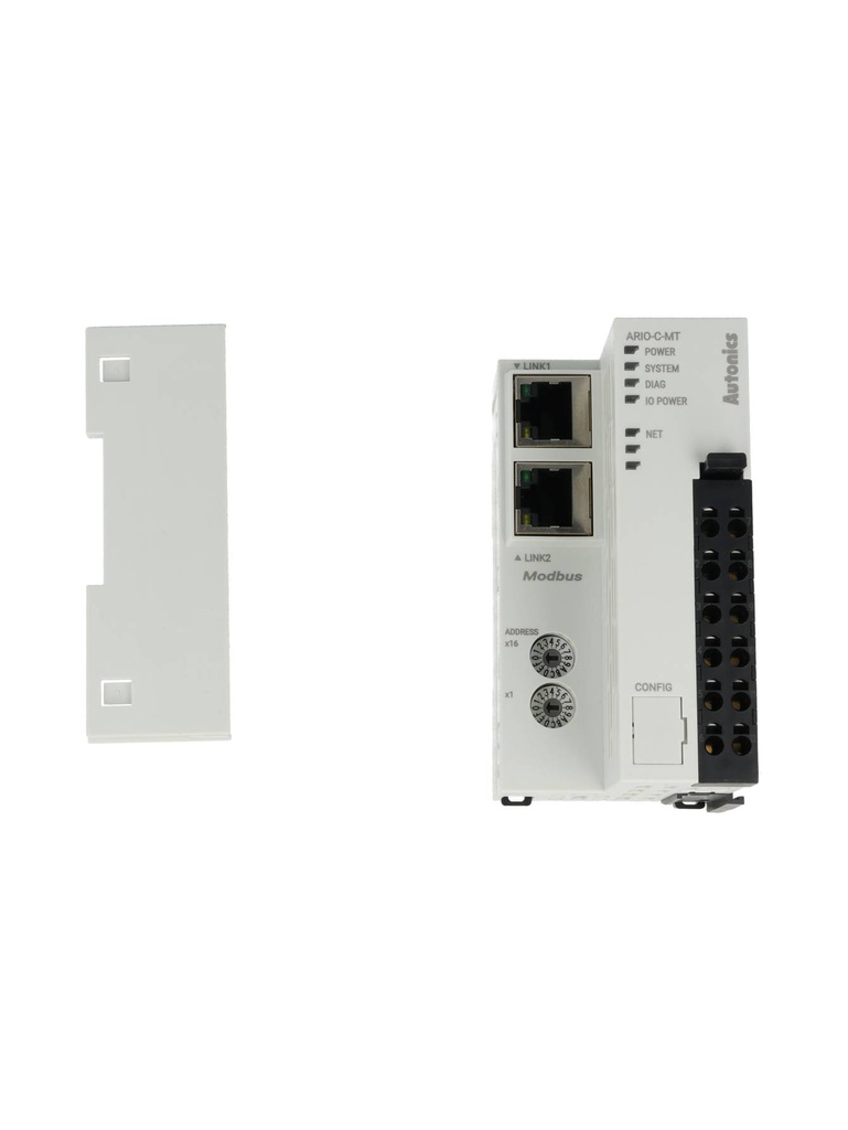 ARIO-C-MT — MODULO DE ENTRADA Y SALIDA DELGADO, TIPO DE COPLE MODBUS TCP 24VCC