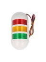 PWE-302-RYG — FAROLA DE PARED,VER.AMAR.ROJO,24VCD/CA