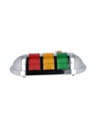 PWECF-302-RYG — FAROLA DE PARED ROJO, AMARILLO, VERDE CON FLASH 24VCA/CD
