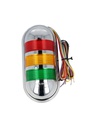 PWECF-302-RYG — FAROLA DE PARED ROJO, AMARILLO, VERDE CON FLASH 24VCA/CD