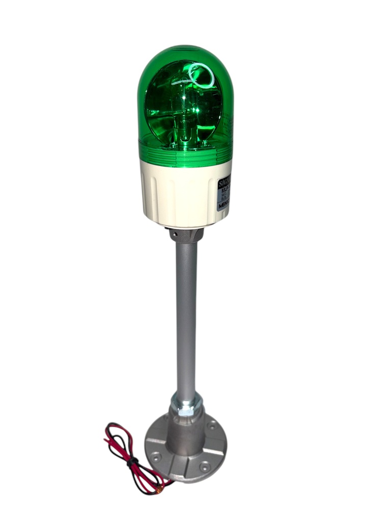 MLP-110-G — TORRETA INDEPENDIENTE 66mm GIRATORIA 110VCA (VERDE) 
