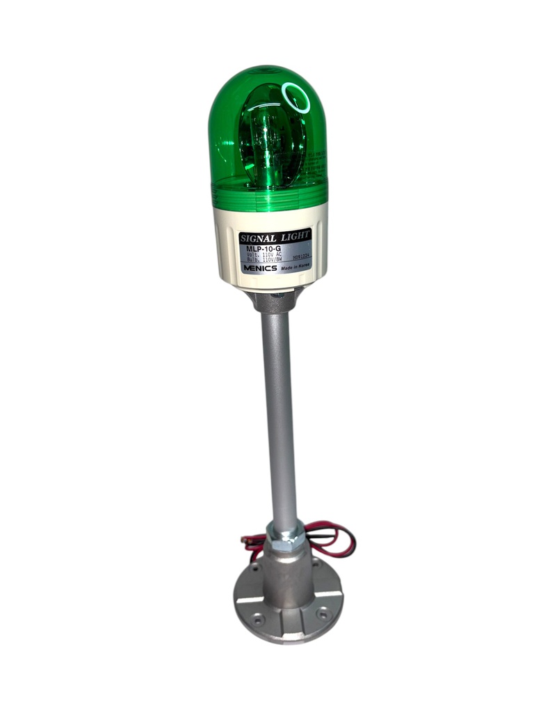 MLP-110-G — TORRETA INDEPENDIENTE 66mm GIRATORIA 110VCA (VERDE) 
