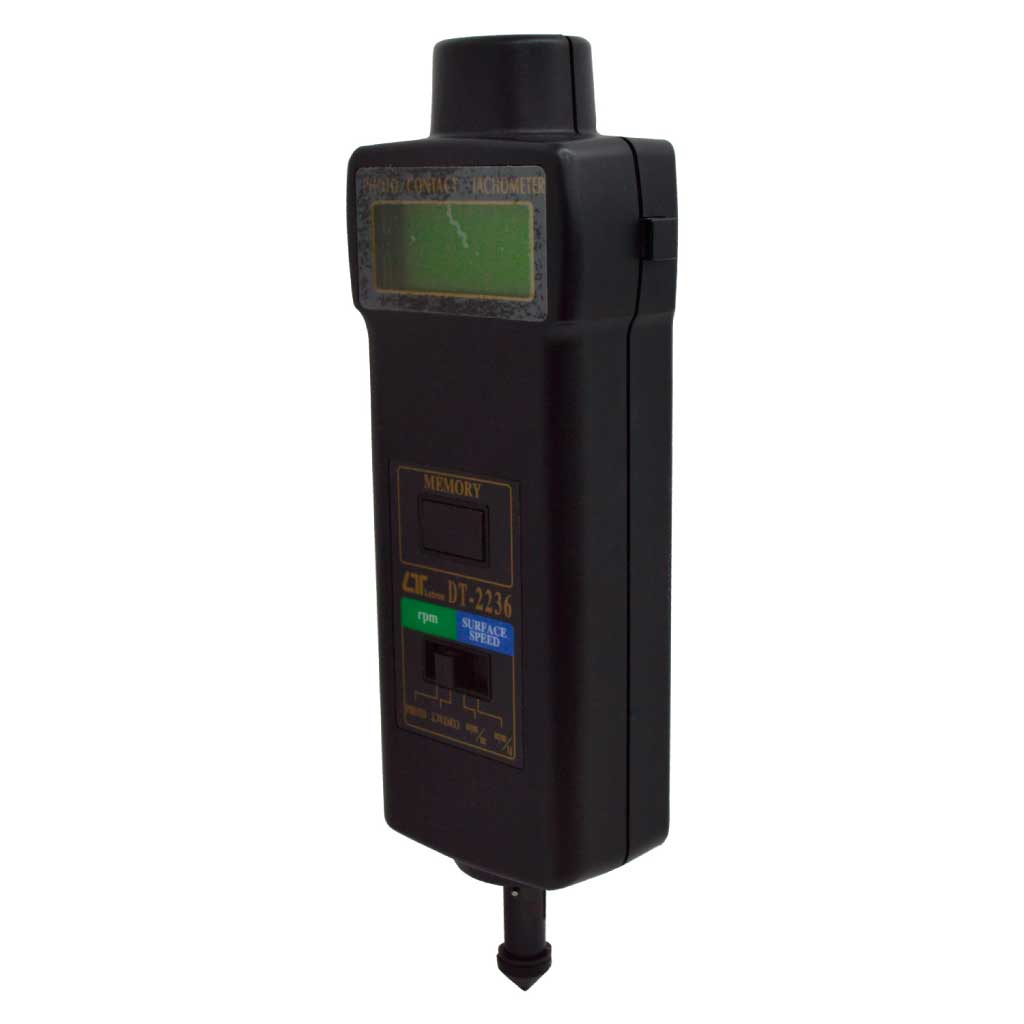 DT2236 — TACOMETRO DIGITAL FOTO 5-99, 999RPM, CONTACTO 0.5-19, 999RPM