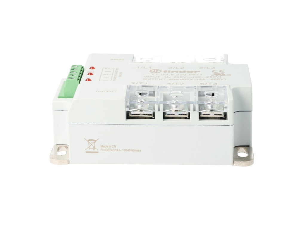 77D382308671 — Relé SSR 90/280VAC 3NA 24/660VAC 60A Rd Finder 77D382308671