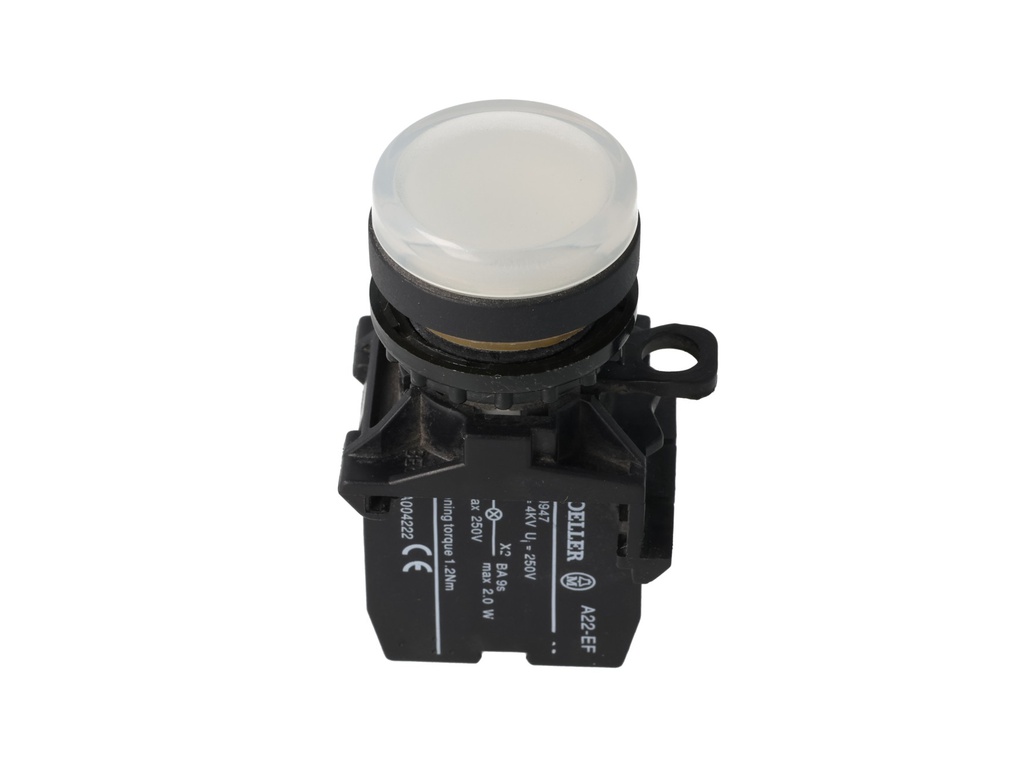 A22-RLF-WS/E — INDICADOR LUMINOSO BLANCO
