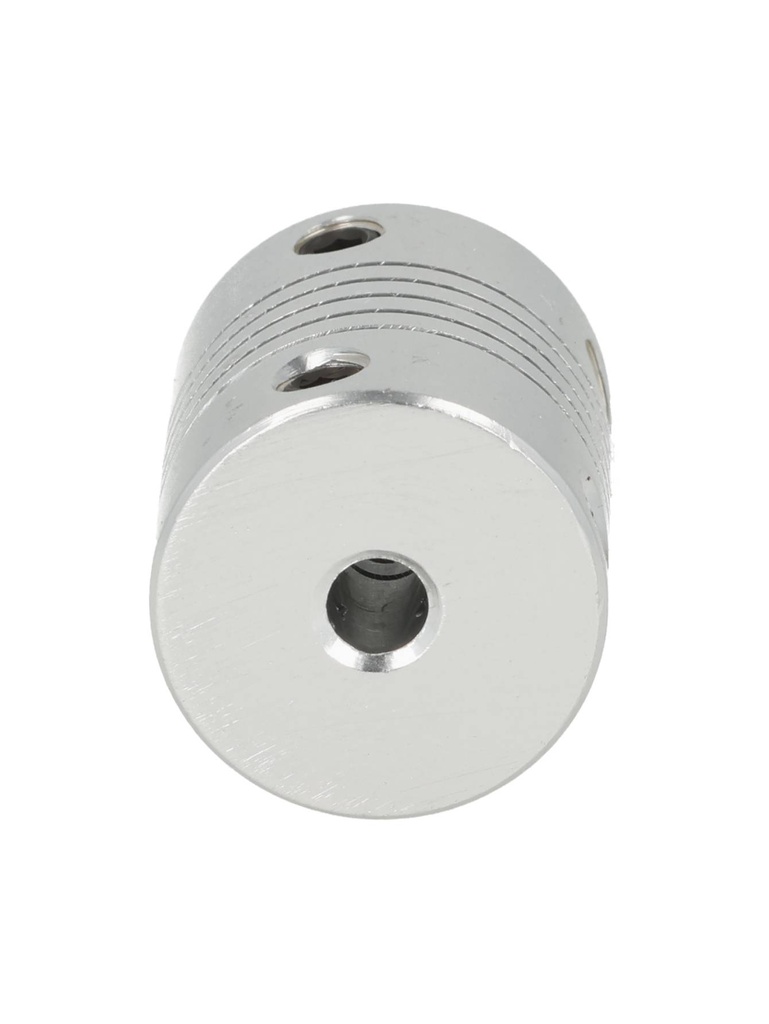 DR-4X4-D19L25 — COPLE FLEXIBLE ALUMINIO DI 4mm, D2 4mm, DE EXT19mm, LONGITUD 25mm, TORQUE 1Nm, VELOCIDAD MAXIMA 19.000RPM
