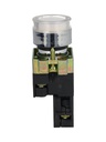 NP2-BW3161W — PULSADOR METALICO 2 TORNILLOS UL LED BLANCO, NA 230V BASE METALICA ø22mm *NO SON A PRUEBA DE EXPLOSION*