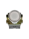 NP2-BW3161W — PULSADOR METALICO 2 TORNILLOS UL LED BLANCO, NA 230V BASE METALICA ø22mm *NO SON A PRUEBA DE EXPLOSION*