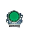 NP2-BW3462G — PULSADOR METALICO 2 TORNILLOS UL LED VERDE, NA 230V BASE METALICA ø22mm IP40 *NO SON A PRUEBA DE EXPLOSION*
