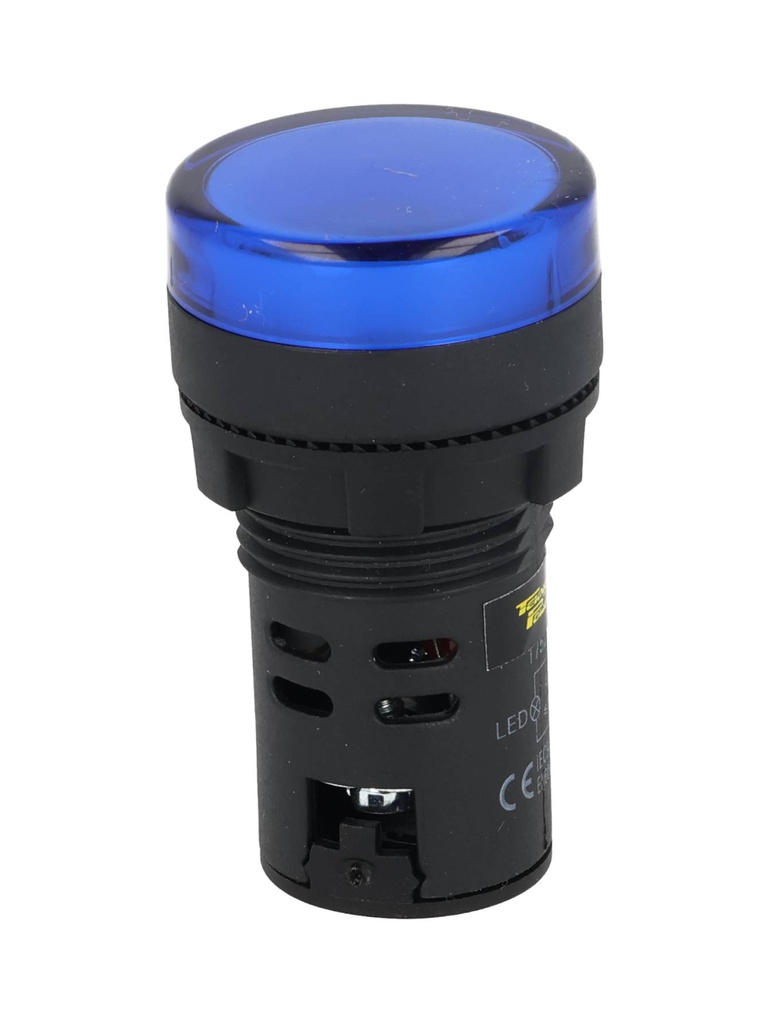 TP-LI22-B — LAMPARA PILOTO LED AZUL 22mm 220VCA PLASTICO *NO SON A PRUEBA DE EXPLOSION*