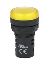 NP16-22DSY — LAMPARA PILOTO TIPO LED UL 220VAC, ø22mmCOLOR AMARILLO *NO SON A PRUEBA DE EXPLOSION*
