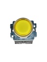 NP2-BW3561Y — PULSADOR METALICO 2 TORNILLOS UL LED AMARILLO, NA 230V BASE METALICA ø22mm IP40 *NO SON A PRUEBA DE EXPLOSION*