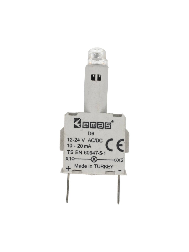 D624 — LED DE REPUESTO 24V CA/CD ROJO