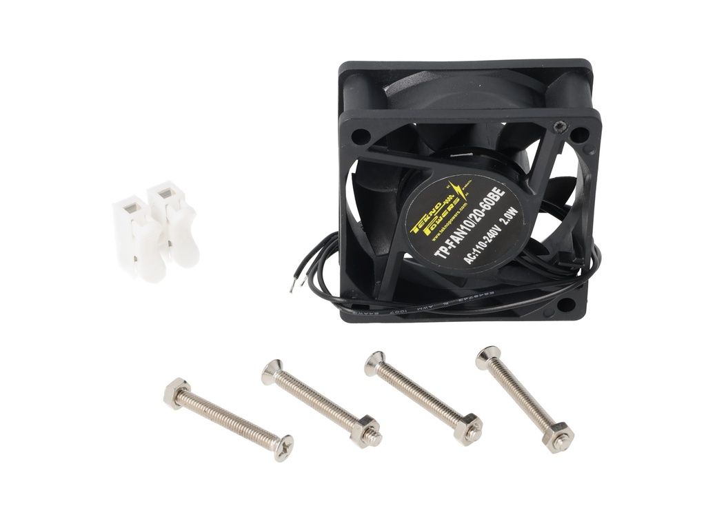 TP-FAN10/20-60BE — VENTILADOR CON BALERO 110/220VCA 60X60X25mm