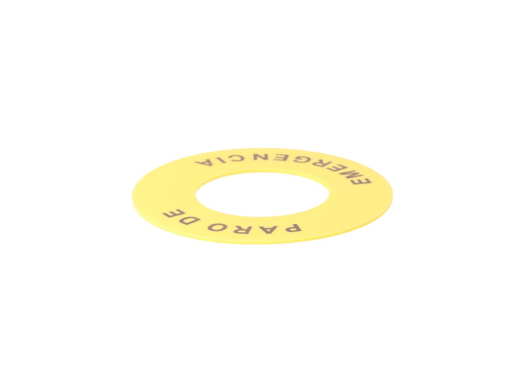 2LP41SP — 22MM PLACA LEYENDA  PARO DE EMERGENCIA