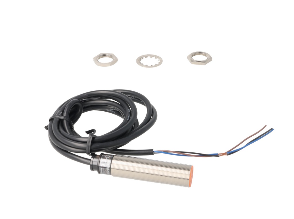 PRL18-5DP — SENSOR INDUCTIVO PNP, NA, SENSADO DE 5MM, 15-30VCD