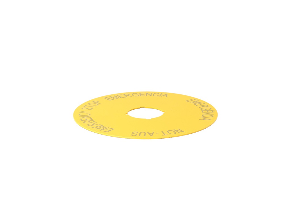 M22-XAK2 — PLACA 90MM EMERGENCIA 4 LD