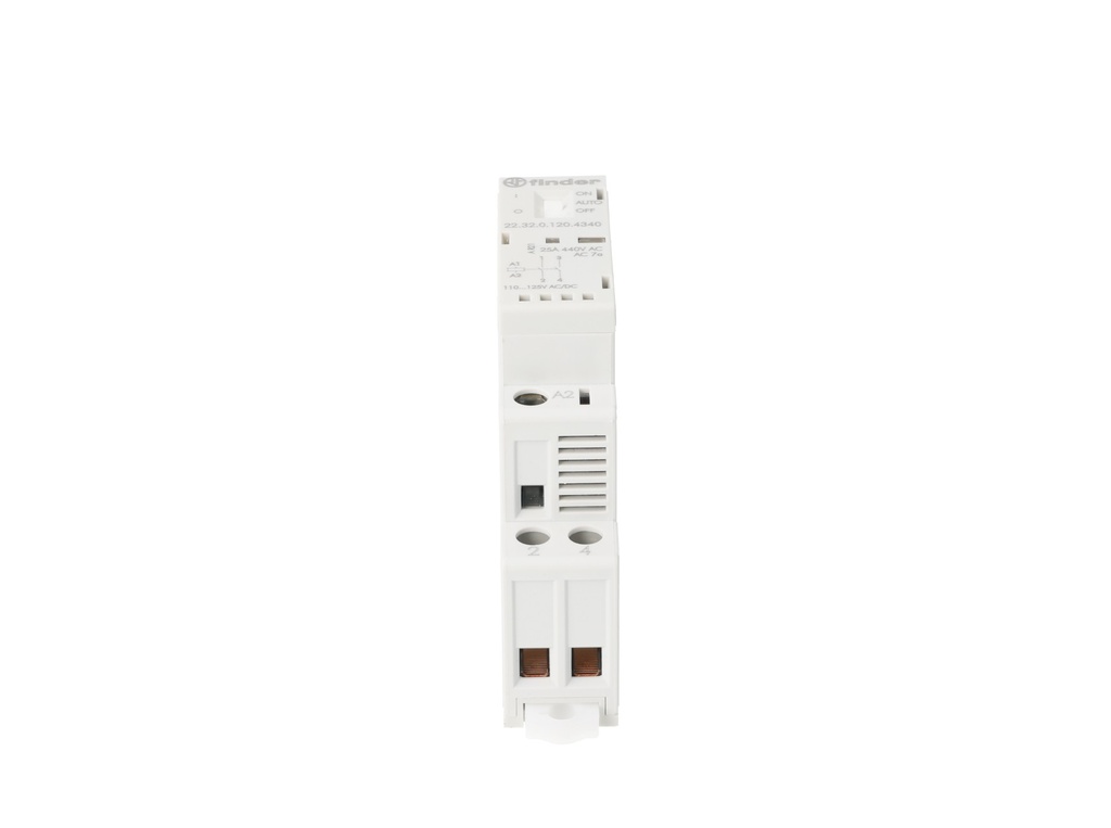 223201204340 — CONTACTOR MODULAR2 NO (120 AC/DC) 25 A.