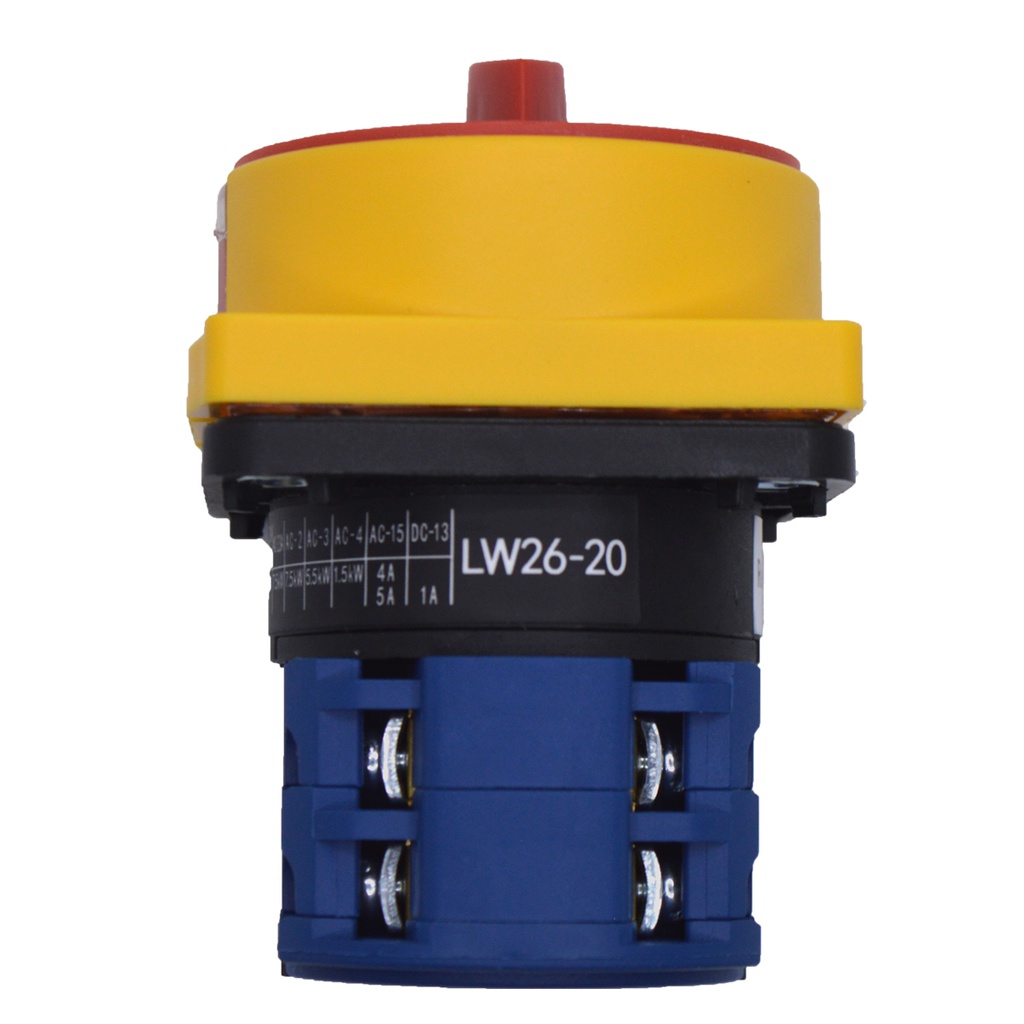 SAP16/04-M1 — INTERRUPTOR ROTATIVO PARA CANDADO 16A, 440VCA 3 POLOS ON-OFF, + NEUTRO
