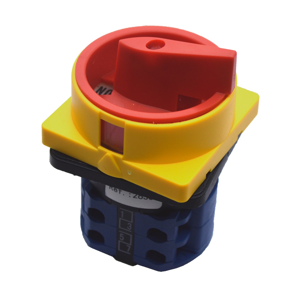 SAP16/04-M1 — INTERRUPTOR ROTATIVO PARA CANDADO 16A, 440VCA 3 POLOS ON-OFF, + NEUTRO