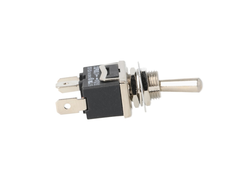 XT-12A — INTERRUPTORES DE PALANCA 3 TERMINALES Posiciones: ON-ON Capacidad: 20/15A 125/277VAC 