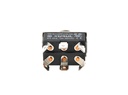 XT-23A — INTERRUPTORES DE PALANCA 6 TERMINALES, Número de polos: 2  Posiciones: ON-OFF-ON  Capacidad: 20/15A  125/277VAC  2HP 125/277VAC1.5HP   125/277VAC para un pulso momentaneo Terminales: 6 lenguetas de 6.3mm  Montaje: Diametro 12mm  Certificados: UL1054    E200089