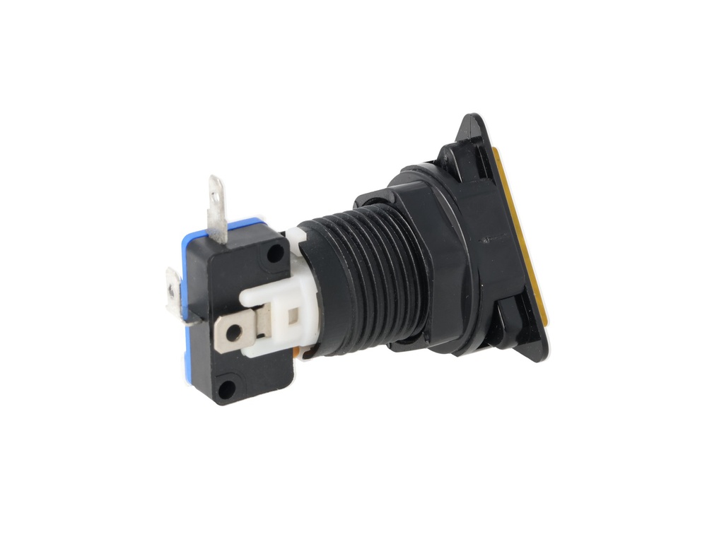 TP-TSY — SWITCH TRIANGULAR AMARILLO 39 X39 x 39LED 12/5VCD, CON MICROSWITCH INTERCAMBIABLE.