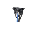 TP-TSB — SWITCH TRIANGULAR AZUL 39 X39 X 39LED 12/5VCD, CON MICROSWITCH INTERCAMBIABLE.