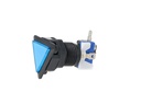 TP-TSB — SWITCH TRIANGULAR AZUL 39 X39 X 39LED 12/5VCD, CON MICROSWITCH INTERCAMBIABLE.