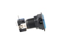 TP-TSB — SWITCH TRIANGULAR AZUL 39 X39 X 39LED 12/5VCD, CON MICROSWITCH INTERCAMBIABLE.