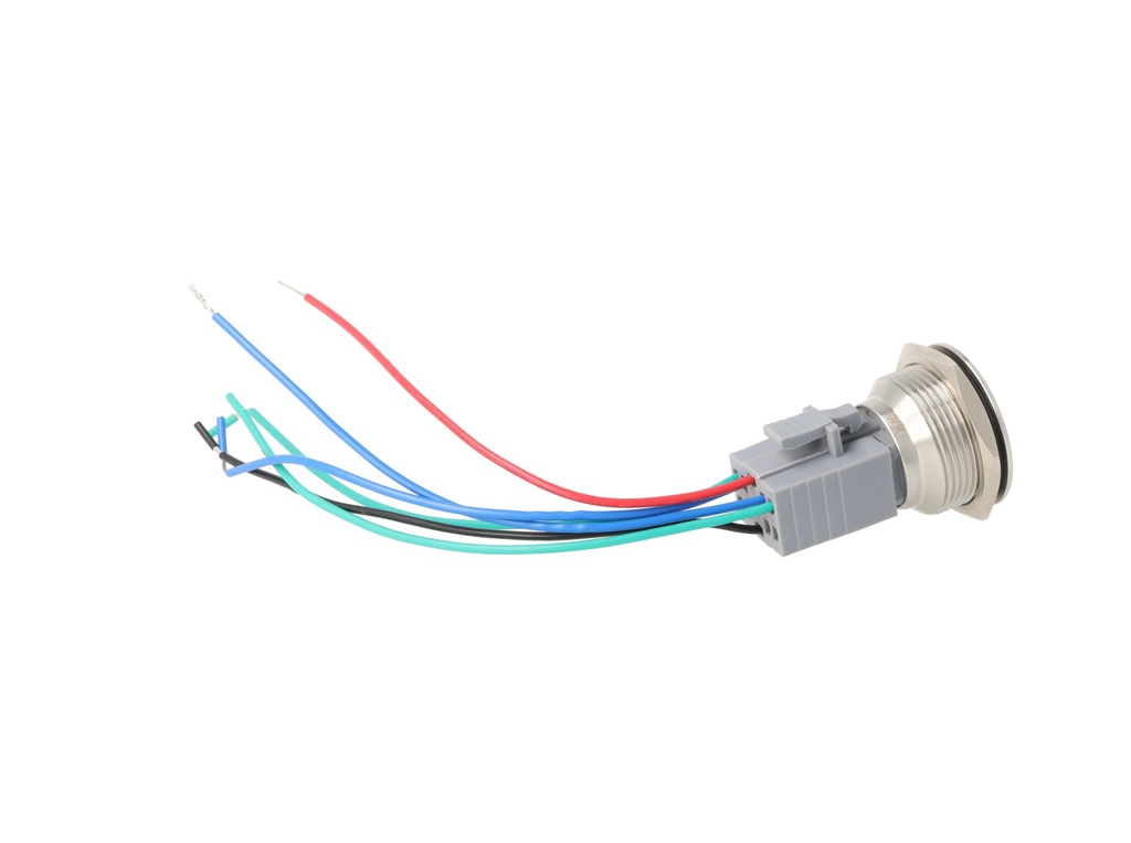 TP-MM30-RR110 — INTERRUPTOR METALICO 30MM 110V ON-MOM